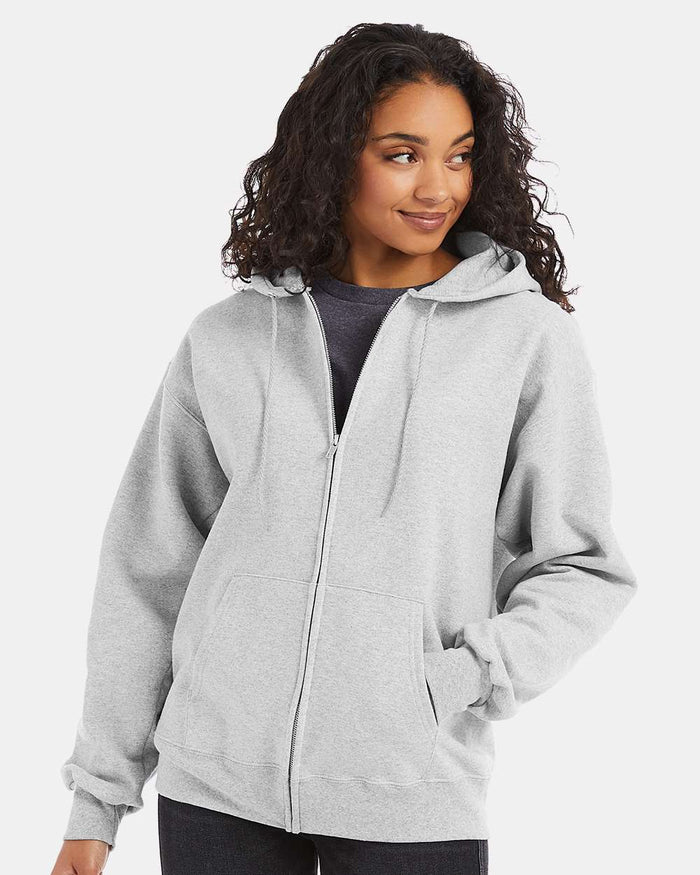 Hanes F280 - Unisex Ultimate Cotton® Full-Zip Hooded Sweatshirt