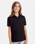 Hanes 054Y - Youth EcoSmart® Jersey Polo