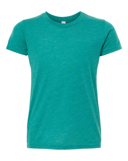 BELLA + CANVAS 3413Y - Youth Triblend Tee - Teal Triblend