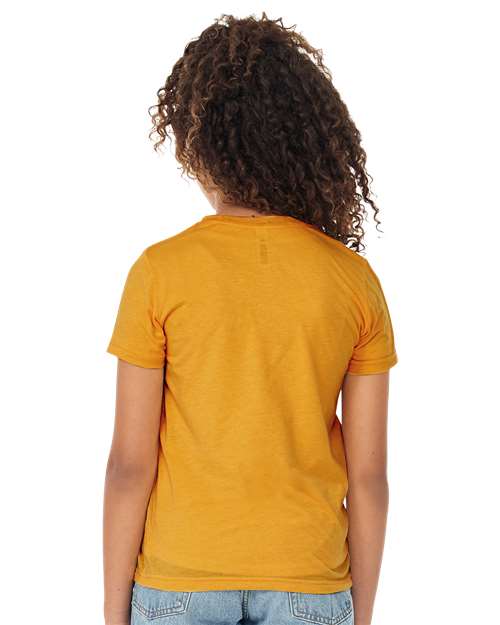 BELLA + CANVAS 3413Y - Youth Triblend Tee - Mustard Triblend