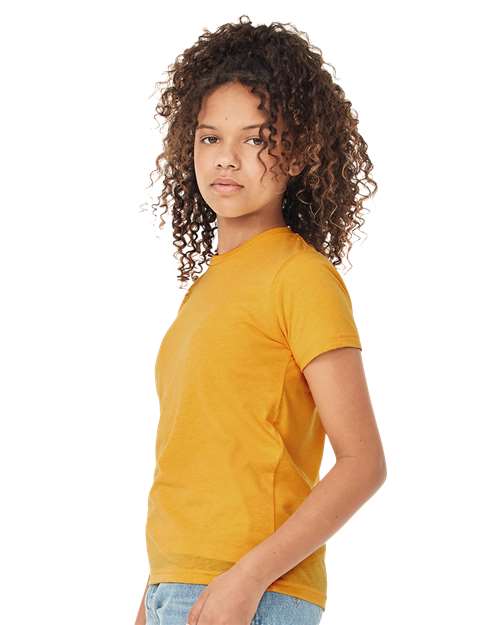 BELLA + CANVAS 3413Y - Youth Triblend Tee - Mustard Triblend