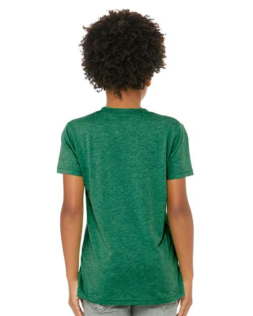 BELLA + CANVAS 3413Y - Youth Triblend Tee - Kelly Triblend