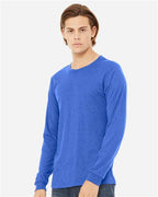 BELLA + CANVAS 3513 - Unisex Triblend Long Sleeve Tee - True Royal Triblend