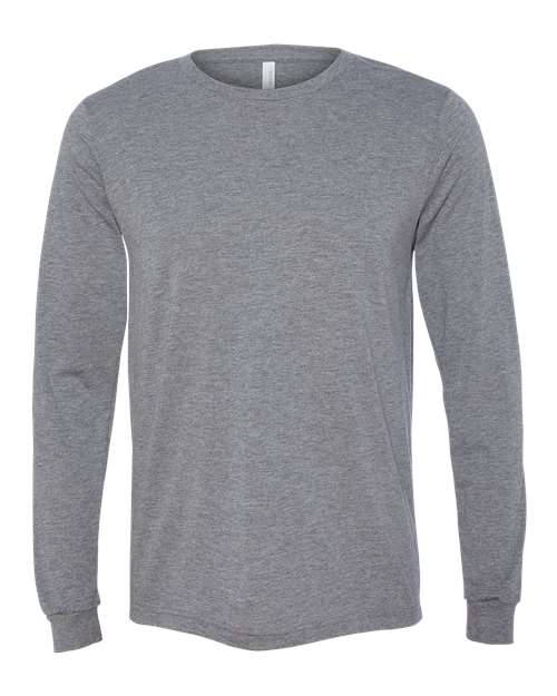 BELLA + CANVAS 3513 - Unisex Triblend Long Sleeve Tee - Grey Triblend