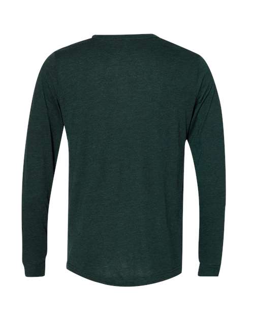 BELLA + CANVAS 3513 - Unisex Triblend Long Sleeve Tee - Emerald Triblend
