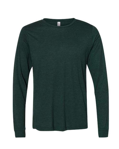 BELLA + CANVAS 3513 - Unisex Triblend Long Sleeve Tee - Emerald Triblend