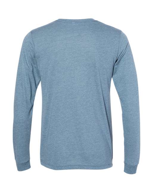 BELLA + CANVAS 3513 - Unisex Triblend Long Sleeve Tee - Denim Triblend