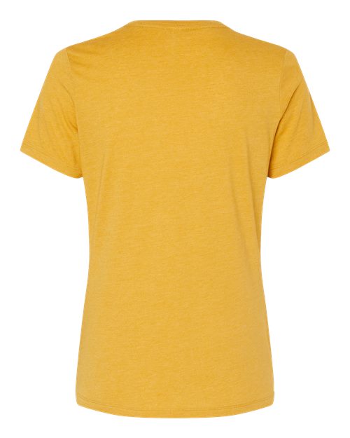 BELLA + CANVAS 6400CVC - Womens Relaxed Fit Heather CVC Tee - Heather Mustard