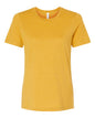 BELLA + CANVAS 6400CVC - Womens Relaxed Fit Heather CVC Tee - Heather Mustard