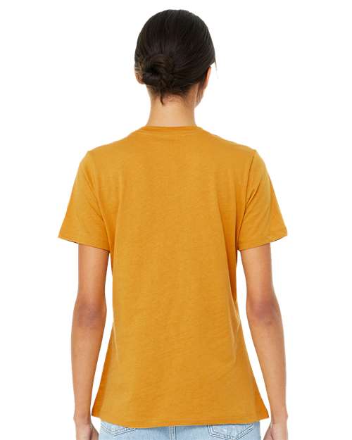 BELLA + CANVAS 6400CVC - Womens Relaxed Fit Heather CVC Tee - Heather Mustard