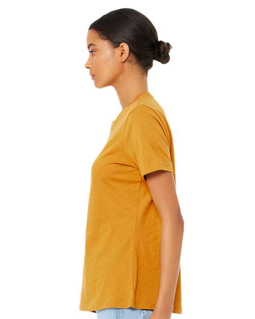 BELLA + CANVAS 6400CVC - Womens Relaxed Fit Heather CVC Tee - Heather Mustard