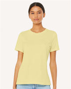 BELLA + CANVAS 6400CVC - Womens Relaxed Fit Heather CVC Tee - Heather French Vanilla