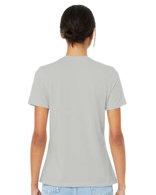 BELLA + CANVAS 6400CVC - Womens Relaxed Fit Heather CVC Tee - Heather Silver