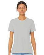 BELLA + CANVAS 6400CVC - Womens Relaxed Fit Heather CVC Tee - Heather Silver