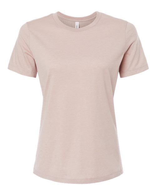 BELLA + CANVAS 6400CVC - Womens Relaxed Fit Heather CVC Tee - Heather Pink Gravel