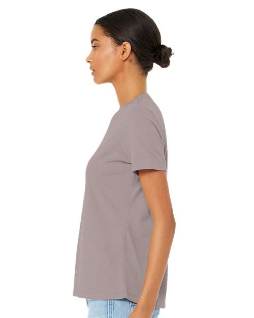 BELLA + CANVAS 6400CVC - Womens Relaxed Fit Heather CVC Tee - Heather Pink Gravel
