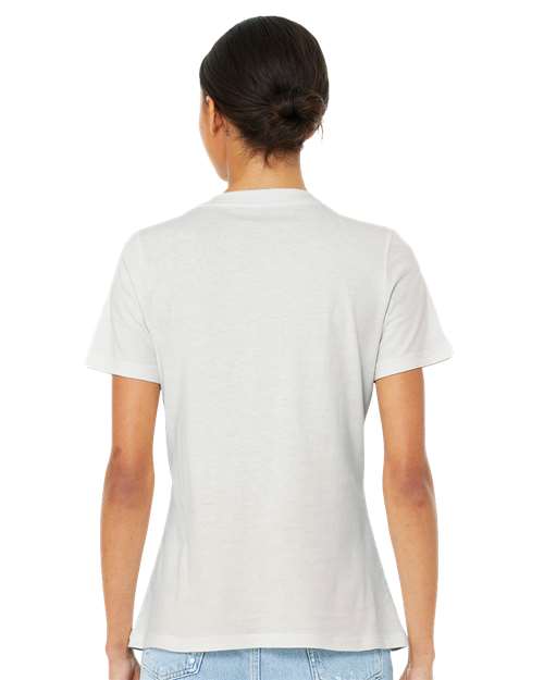 BELLA + CANVAS 6405 - Womens Relaxed Jersey V-Neck Tee - Vintage White
