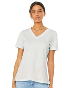 BELLA + CANVAS 6405 - Womens Relaxed Jersey V-Neck Tee - Vintage White