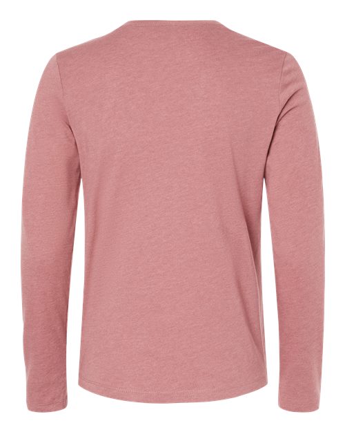 BELLA + CANVAS 6500 - Womens Jersey Long Sleeve Tee - Heather Mauve