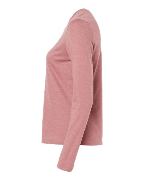 BELLA + CANVAS 6500 - Womens Jersey Long Sleeve Tee - Heather Mauve