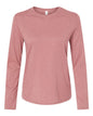 BELLA + CANVAS 6500 - Womens Jersey Long Sleeve Tee - Heather Mauve