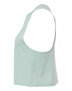 BELLA + CANVAS 6682 - Women's Racerback Crop Tank - Heather Dusty Blue