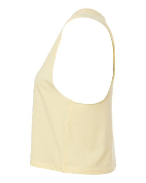BELLA + CANVAS 6682 - Women's Racerback Crop Tank - Heather French Vanilla