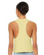 BELLA + CANVAS 6682 - Women's Racerback Crop Tank - Heather French Vanilla