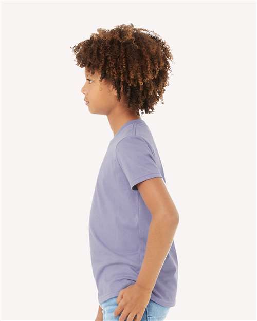BELLA + CANVAS 3001Y - Youth Jersey Tee - Dark Lavender