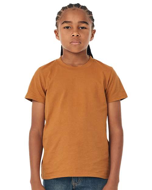 BELLA + CANVAS 3001Y - Youth Jersey Tee - Toast