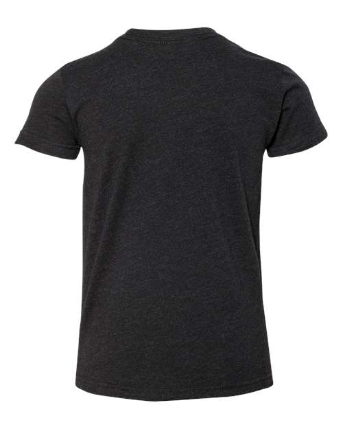 BELLA + CANVAS 3001YCVC - Youth CVC Jersey Tee - Black Heather