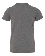 BELLA + CANVAS 3001YCVC - Youth CVC Jersey Tee - Deep Heather