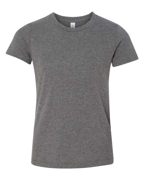 BELLA + CANVAS 3001YCVC - Youth CVC Jersey Tee - Deep Heather