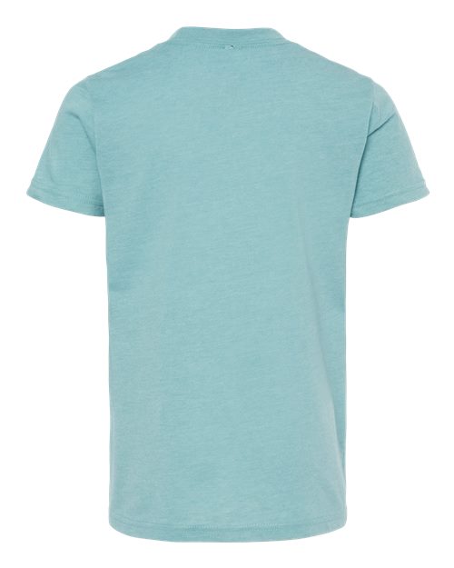 BELLA + CANVAS 3001YCVC - Youth CVC Jersey Tee - Heather Blue Lagoon