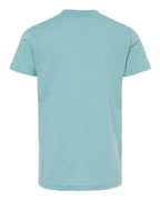 BELLA + CANVAS 3001YCVC - Youth CVC Jersey Tee - Heather Blue Lagoon