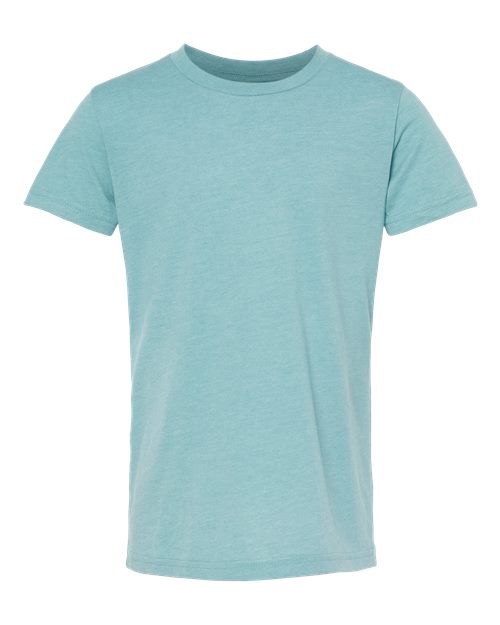 BELLA + CANVAS 3001YCVC - Youth CVC Jersey Tee - Heather Blue Lagoon