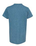BELLA + CANVAS 3001YCVC - Youth CVC Jersey Tee - Heather Deep Teal