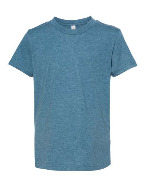 BELLA + CANVAS 3001YCVC - Youth CVC Jersey Tee - Heather Deep Teal