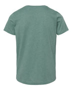 BELLA + CANVAS 3001YCVC - Youth CVC Jersey Tee - Heather Dusty Blue