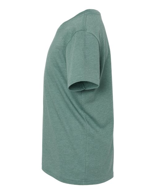 BELLA + CANVAS 3001YCVC - Youth CVC Jersey Tee - Heather Dusty Blue