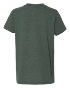 BELLA + CANVAS 3001YCVC - Youth CVC Jersey Tee - Heather Forest