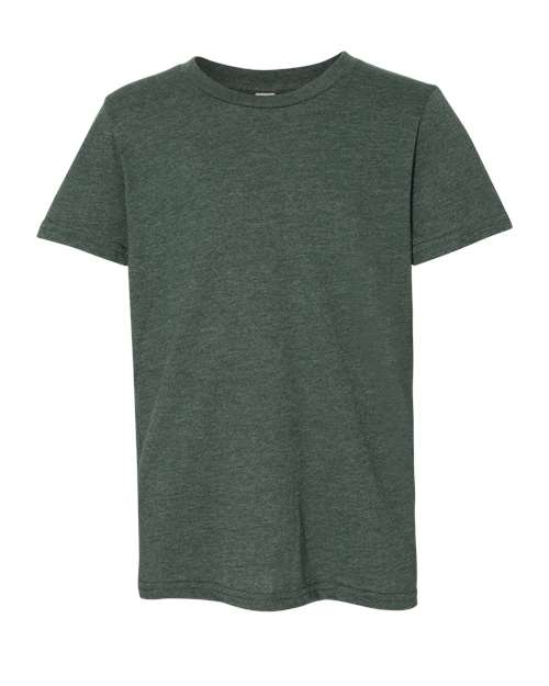 BELLA + CANVAS 3001YCVC - Youth CVC Jersey Tee - Heather Forest