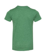 BELLA + CANVAS 3001YCVC - Youth CVC Jersey Tee - Heather Grass Green