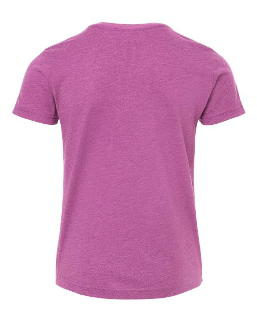 BELLA + CANVAS 3001YCVC - Youth CVC Jersey Tee - Heather Magenta