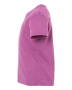 BELLA + CANVAS 3001YCVC - Youth CVC Jersey Tee - Heather Magenta