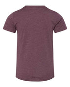 BELLA + CANVAS 3001YCVC - Youth CVC Jersey Tee - Heather Maroon