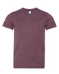 BELLA + CANVAS 3001YCVC - Youth CVC Jersey Tee - Heather Maroon