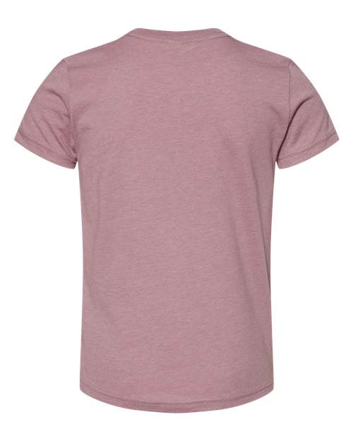 BELLA + CANVAS 3001YCVC - Youth CVC Jersey Tee - Heather Orchid