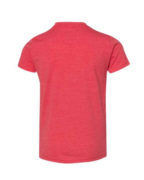 BELLA + CANVAS 3001YCVC - Youth CVC Jersey Tee - Heather Red