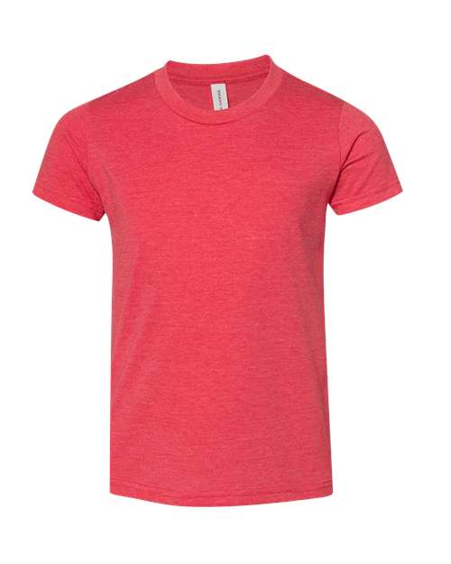 BELLA + CANVAS 3001YCVC - Youth CVC Jersey Tee - Heather Red